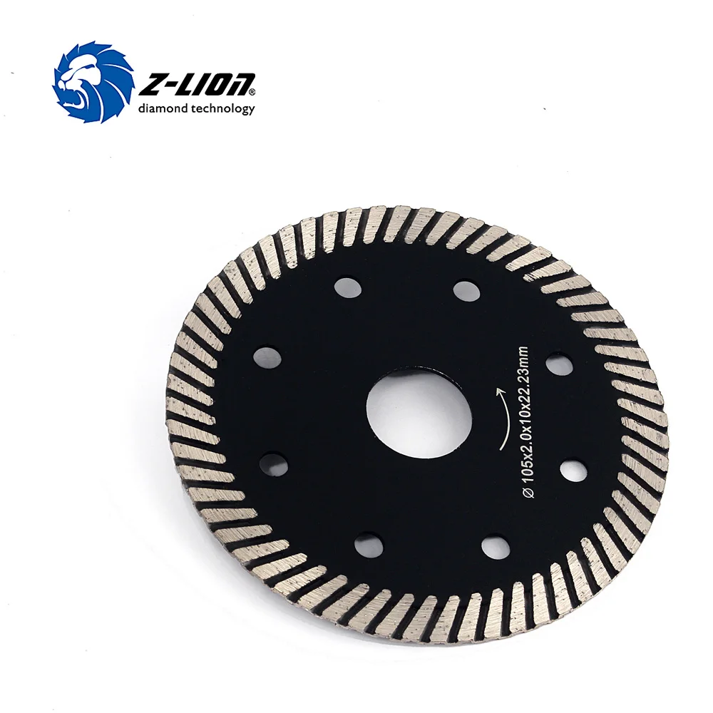 Z-LION 105mm Diamond Saw Blade 4inch Hot Pressed Cutting Disc Granite Marble Tile Grinding Cutting Wet Dry Use For Angle Grinde