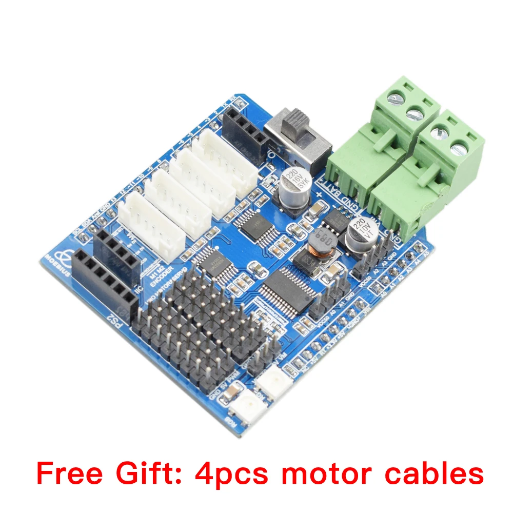 Moebius 4 Channel Motor Driver Board Compatible with Arduino for Smart Mecanum Wheel Robot Car Chassis