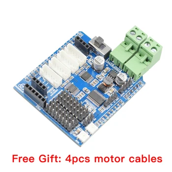 Moebius 4 Channel Motor Driver Board Smart Mecanum Wheel Robot Car Chassis Compatible with Arduino