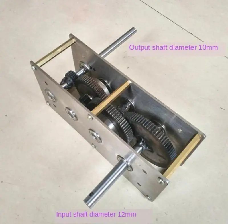 Hand crank generator speed increasing gear box wind hydraulic transmission gear set gearbox reduction box