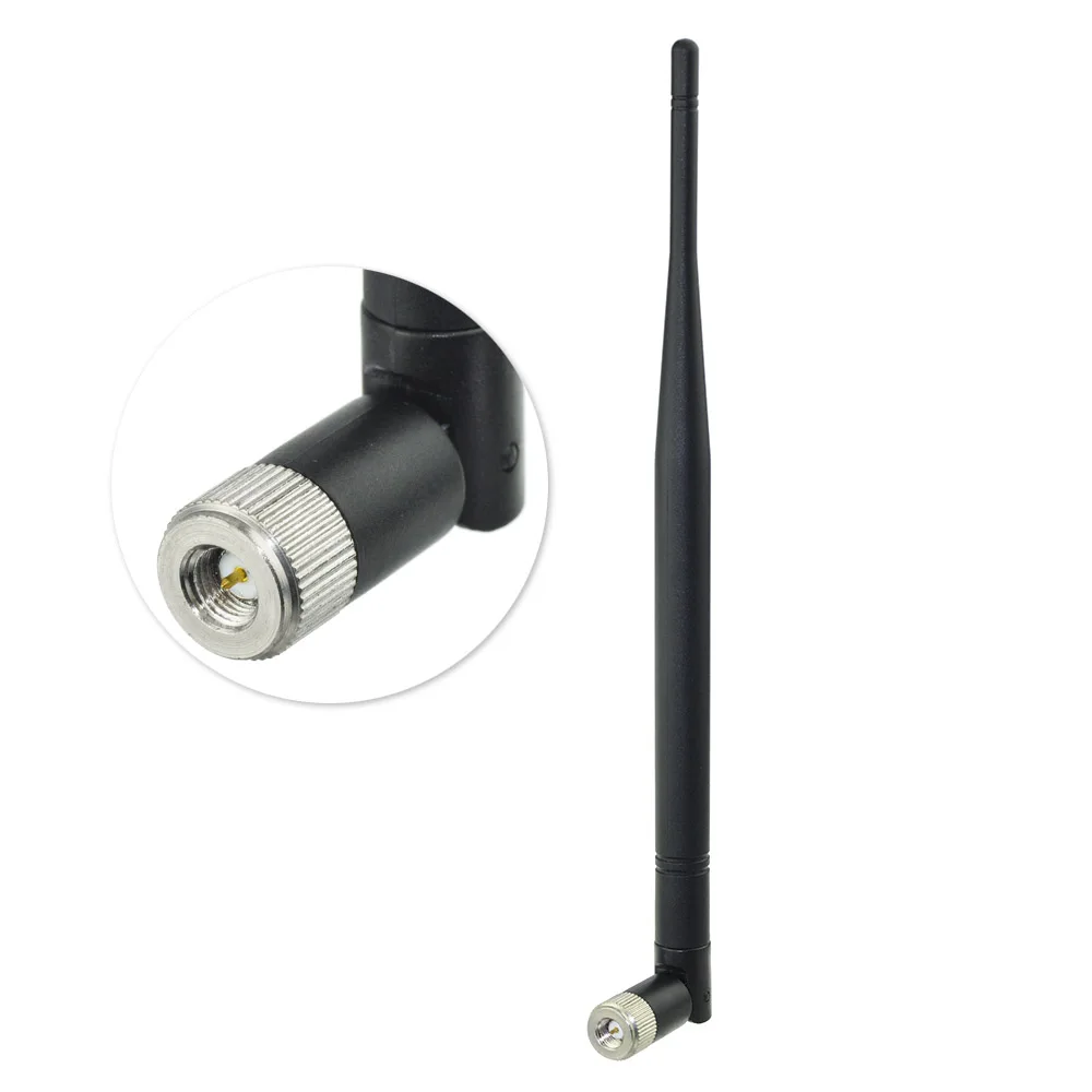 Superbat 3.5 dbi 800Mhz Omni Aerial Booster Tilt-and-Swivel Design GSM Rubber Ducky Antenna SMA Male 243mm for Phone PCMCIA