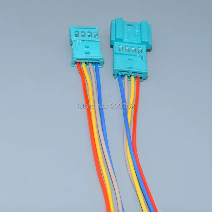 1/100PCS 4 Pin 968813-9 1452576-9 Auto Wiper Sensor Plugs Door Light Atmosphere Lights Socket Female Male Connector For BMW