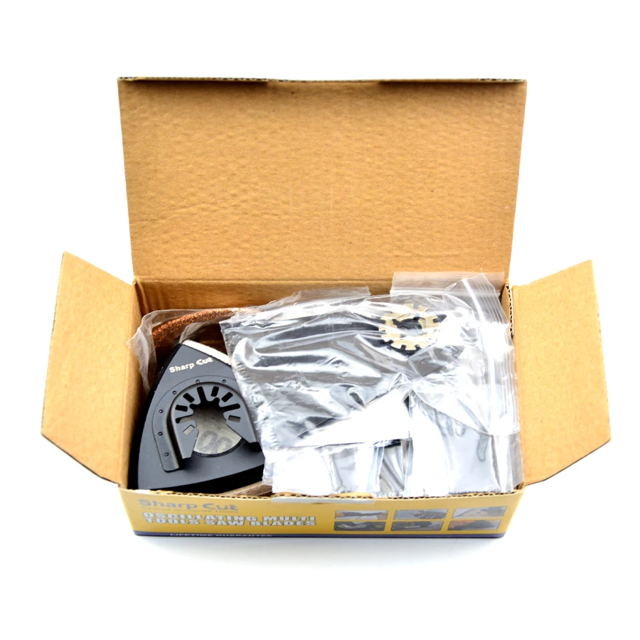 45個入り振動工具ソーブレードキット、マルチマスター電動工具用マルチソーブレード、木材切断用プランジマシンソー、ジグソー用