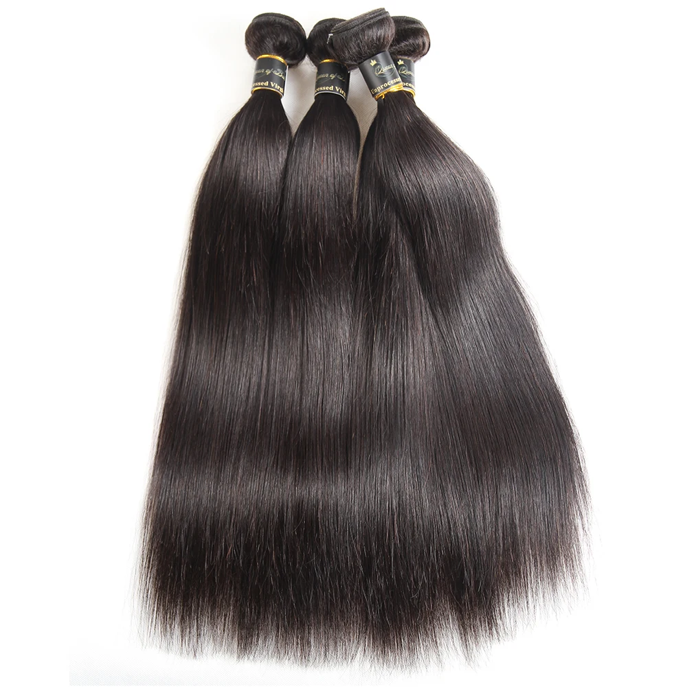 Feixes de cabelo humano em linha reta feixes tecer cabelo brasileiro feixes de cabelo humano para preto feminino 1/3/4 peças extensão do cabelo em linha reta