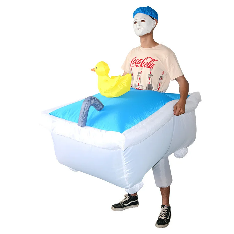 

Bathtub Inflatable Costumes Halloween Christmas Cosplay Funny Carnival Party Parent-child Activity Show Clothes C73113AD