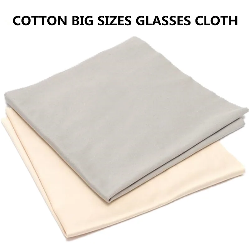 

2 Pcs 35*35cm Large Glasses Cloth Soft Pure-Cotton Wipe Muti-Function Electrical Screen EOS Lens Cleaning Eyeglasses Store Too