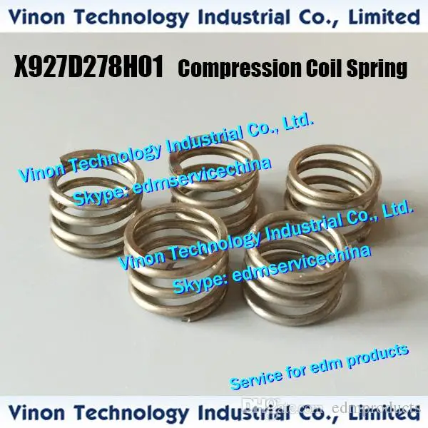 X927D278H01 edm Compression Coil Spring M129-1 for Jet Nozzle M129C M129 for SZ,SX,QA,RA machine X927-D278-H01,221000