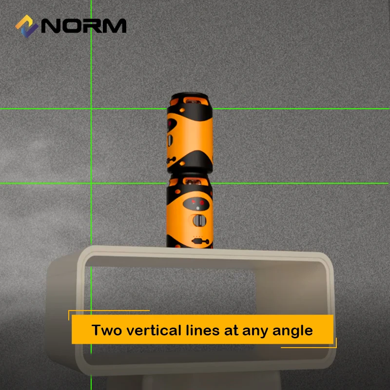 Imagem -06 - Norm-linhas Verdes Nível Laser Base Magnética li Bateria L-stand Linhas Linhas Pode Ser Usado com Receptor