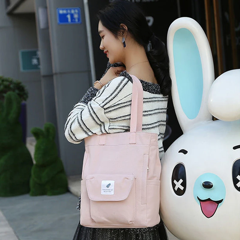 Canvas Bag Ladies Handbags Casual Women Bag Fashion Trend Female 2021 Office Exquisite Hand Shoulder Bags For Women Tote