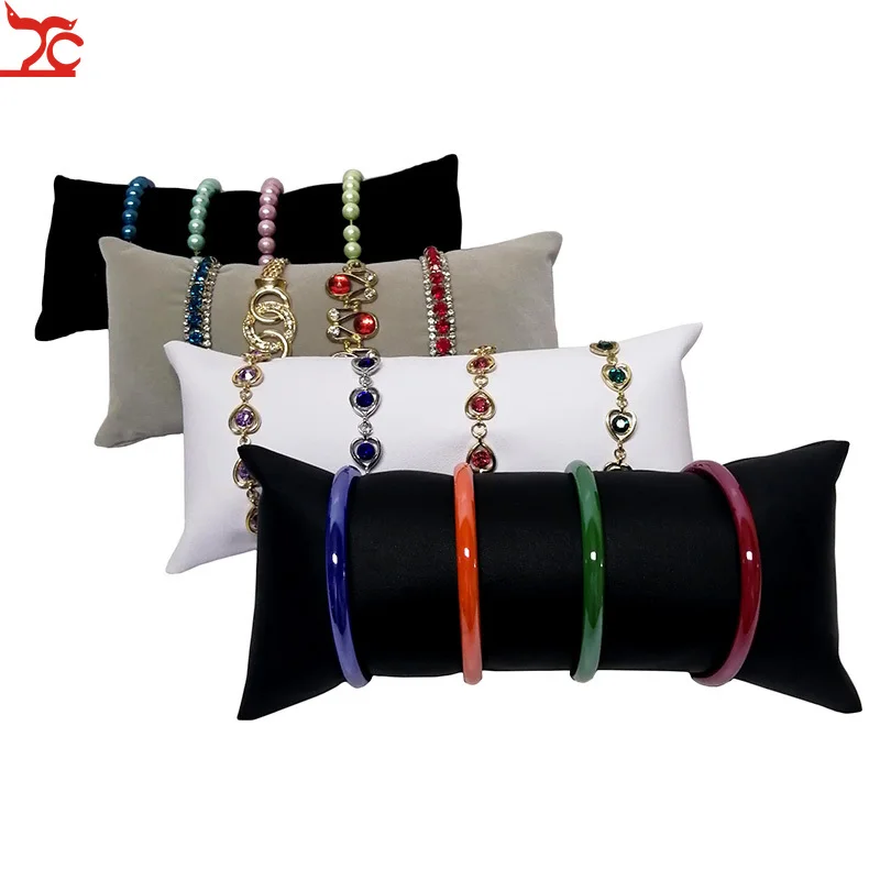 Large Bracelet Jewelry Display Pillow Cushion Holder Bangle Watch Chain Organizer Velvet Pendant Anklet Pillow Stand