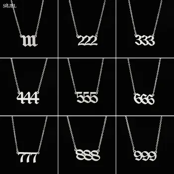 幸運777天使數字項鍊 111 222 333 444 555 666 888 999 不鏽鋼數位吊墜項鍊 男女皆宜的最佳禮物 8 最佳銷售 天使數字項鍊 - №3