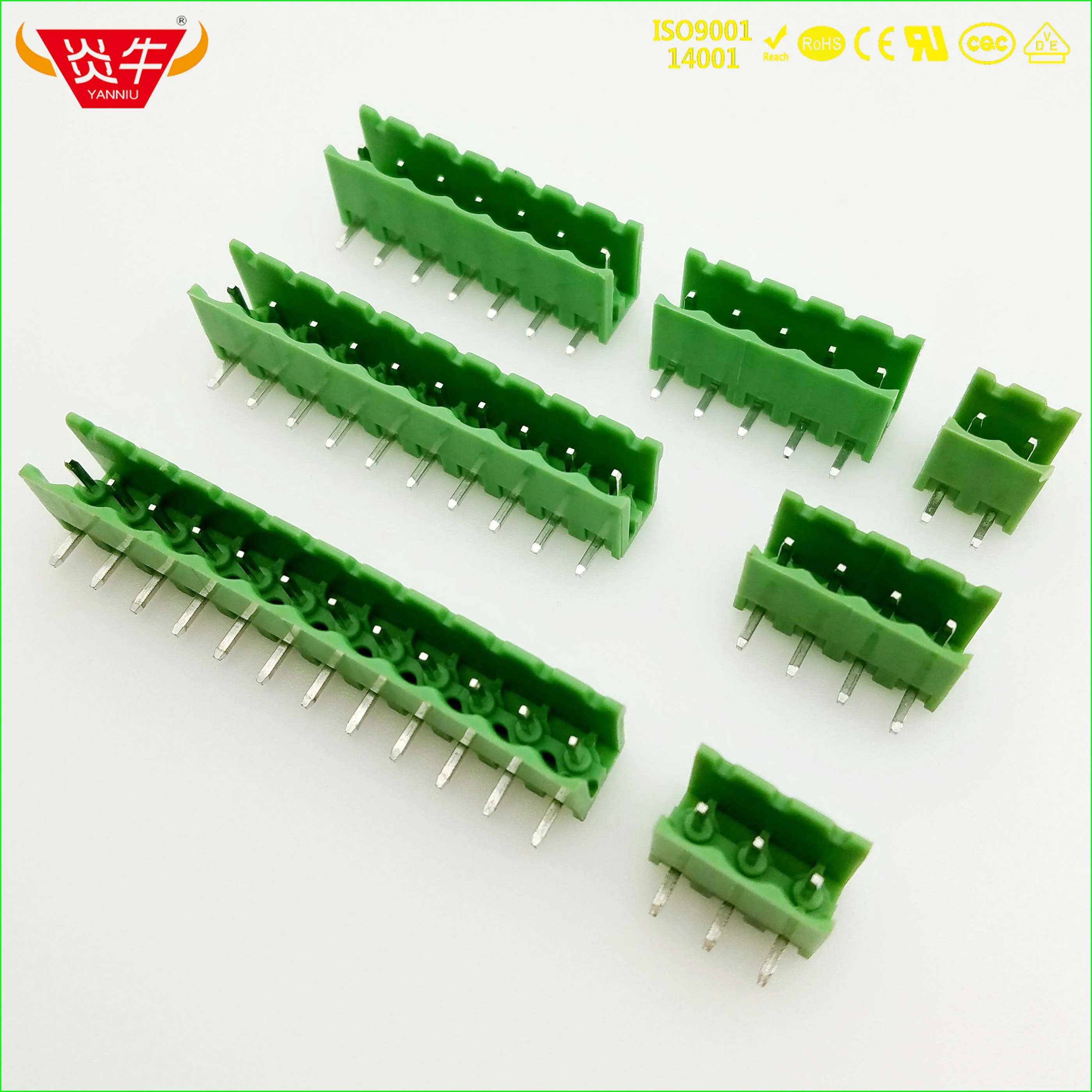 50Pcs KF2EDGR 5.0mm 2P ~ 12P PCB CONNECTOR PLUG-IN TEMINAL BLOCK 2EDGR 2PIN ~ 12PIN MSTB 2,5 G 1754436 PHOENIX CONTACT DEGSON