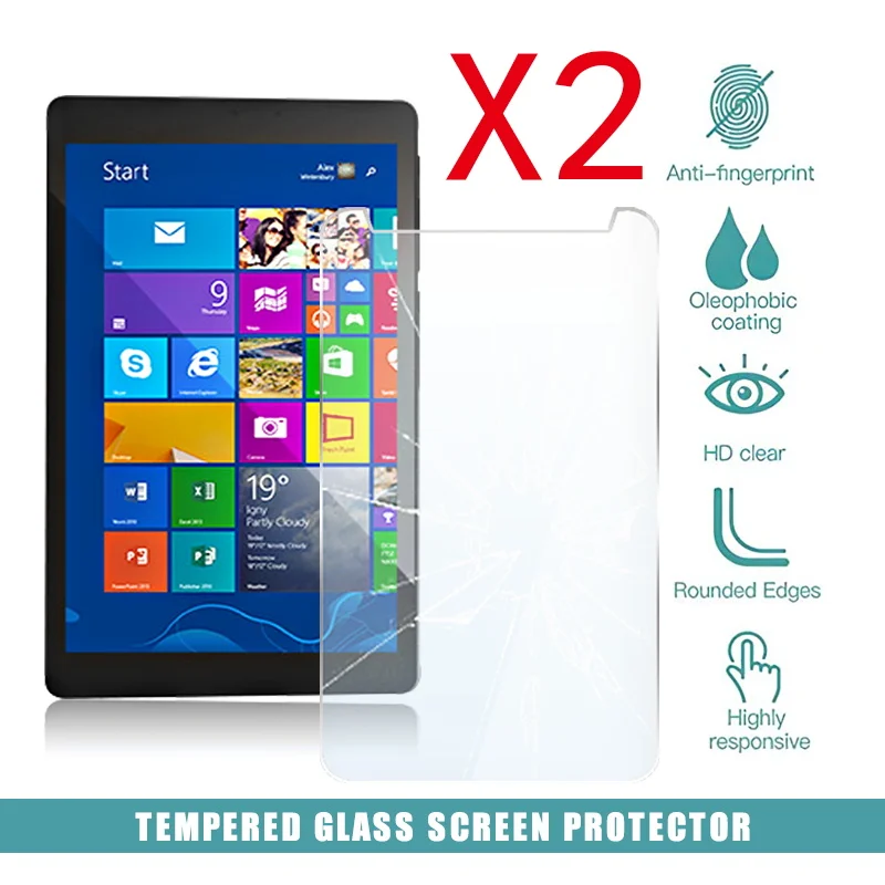 

2Pcs Tablet Tempered Glass Screen Protector Cover for Archos 80 Cesium Tablet Computer Anti-Screen Breakage Tempered Film
