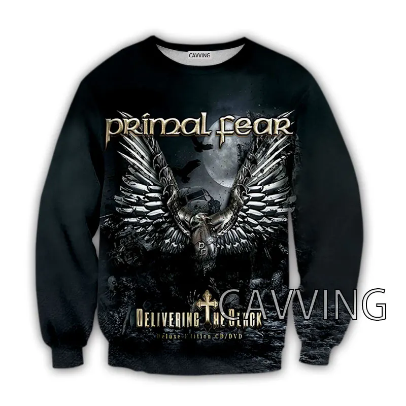 New Fashion donna/uomo 3D Print Primal Fear Band felpe girocollo Harajuku Styles top felpe a maniche lunghe