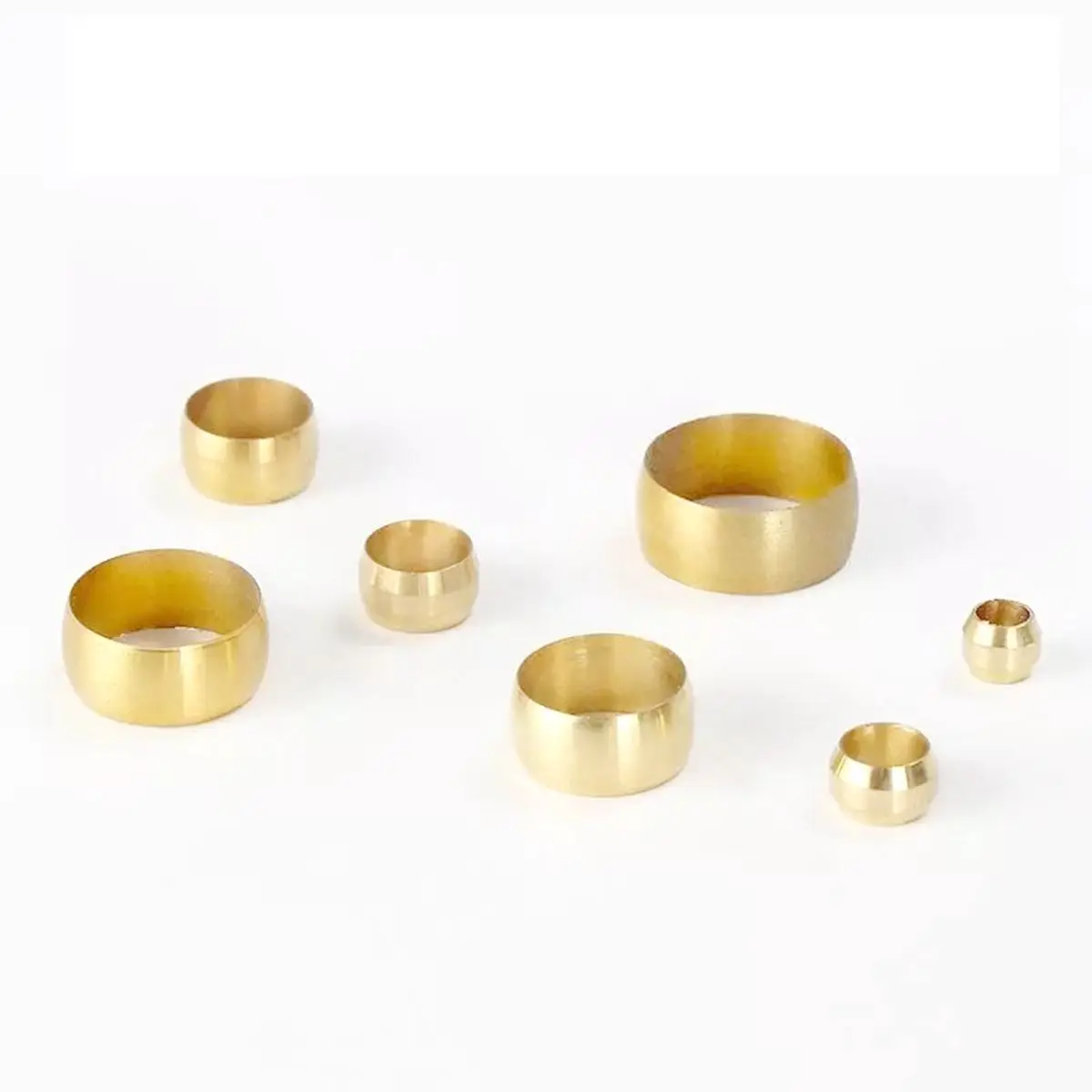 

Brass Sleeve For 3/4/5/6/8/10/12/14/16/18/20mm O/D Tube Air Compression Pneumatic Fitting Sleeve Ferrule Ring