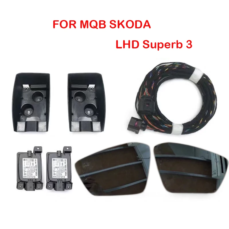 

For MQB Skoda LHD Superb 3 Lane Change Side Assist System Anti-glare Glass Blind Spot Assist Set Update Kit 5Q0 UNIT