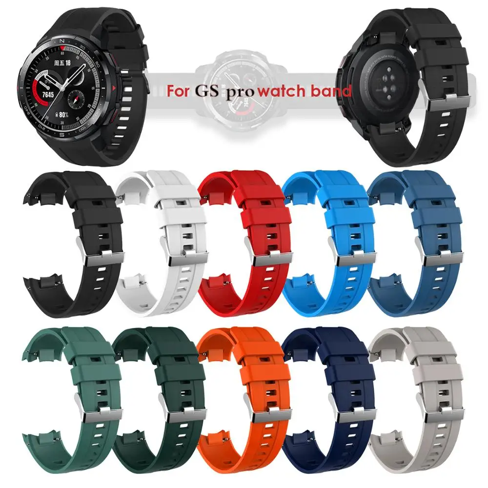 

For Huawei Honor GS Pro Silicone Strap Fashion Sport Replacement Watch Wrist Band For Honor GS Pro Strap Adjustable Watchbands