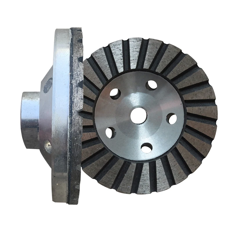 100Mm 4 "Diamond ถ้วยอลูมิเนียมล้อ,ล้อเทอร์โบ,เครื่องบดมุมถ้วยล้อ,turbo สำหรับบดหินแกรนิตก่ออิฐ