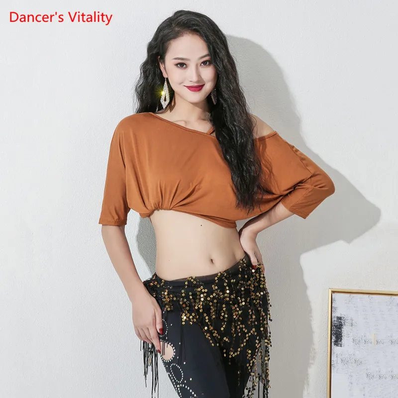 Belly Dance Top Or Hip Scarf Or Pants Female Adult Elegant Loose Shirt Trousers Profession Performance Practice Clothes