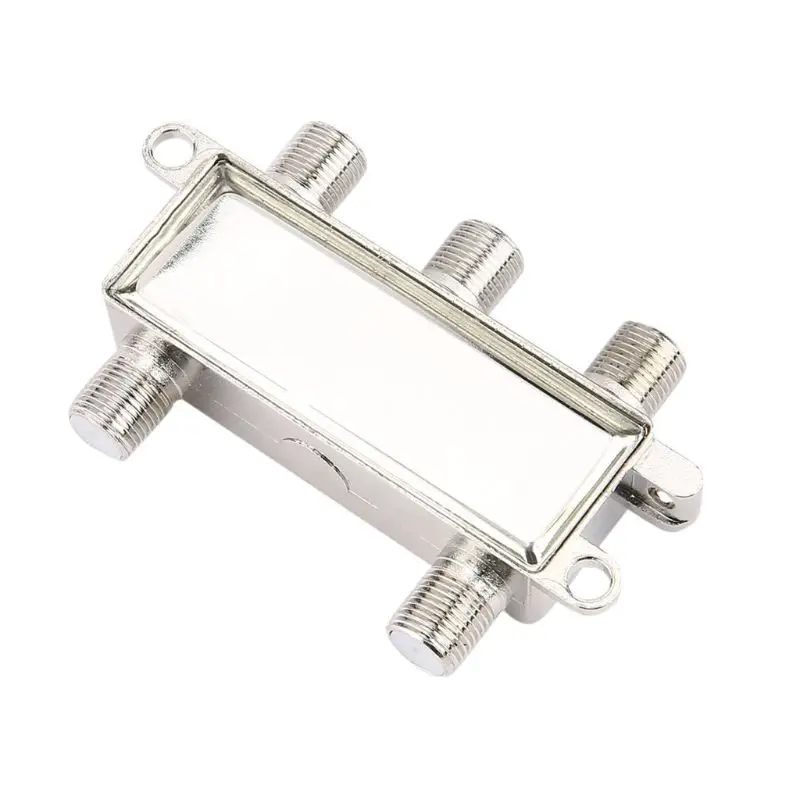 5-2400MHz 4 Way Digital Coax Cable Splitter 4 Channel Satellite/Antenna TV Signal Distributor Receiver for SATV/CATV