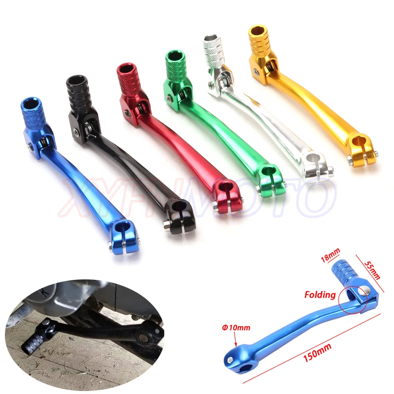 Motorcycle CNC Aluminum Folding Gear Shift Lever Fit Kayo Apollo Bosuer 110/125/140/150/160/250cc Dirt Bike Pit Bikes Gear Lever