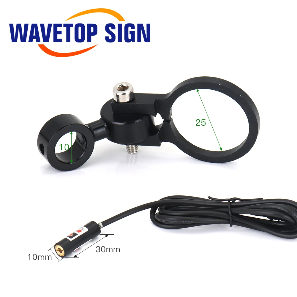 WaveTopSign Co2 Laser Head for Focus Lens D20mm F50.8 Reflect Mirror 25mm for Laser Engraving Cutting Machine