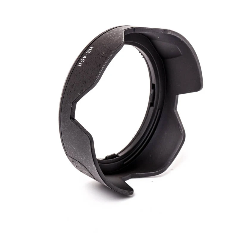 البتلة على شكل حربة جبل عدسة هود ، عدسة هود لنيكون AF-S 18-55mmf ، 3.5 إلى 5.6G DX ، HB-45 HB45 II