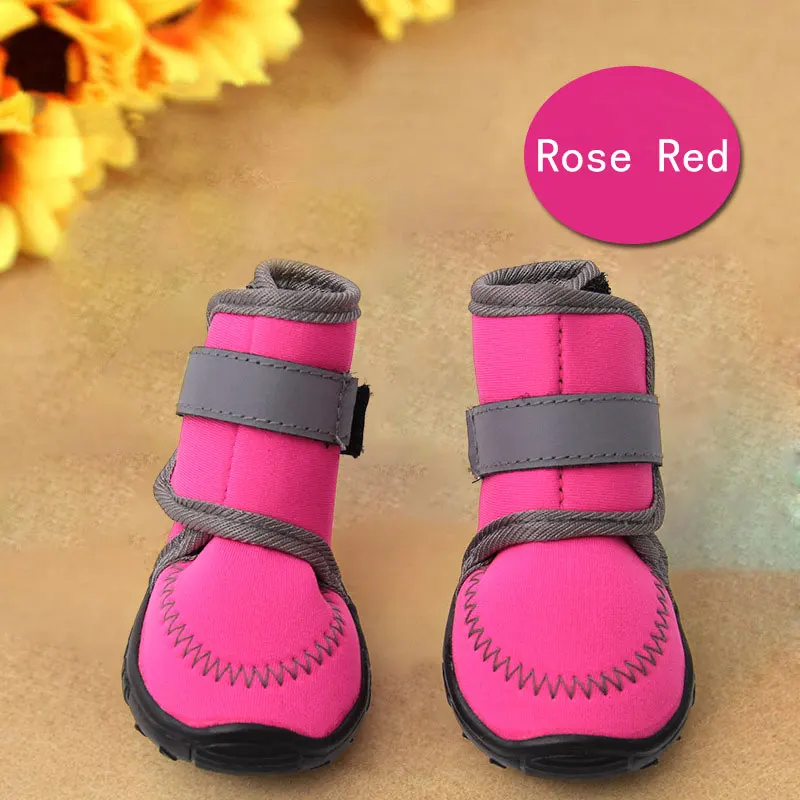 New Dog Shoes Winter Pet Puppies Footwear Rain Snow Waterproof Booties Anti-slip Shoes for Small Large Dogs Pet Products