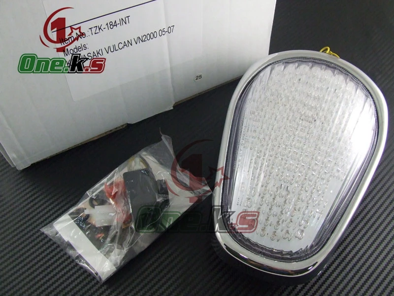 Motorcycle accessories For KAWASNKI VULCAN VN2000 2005 2006 2007 LED rear Tail Light integrated turn signal function Brake light