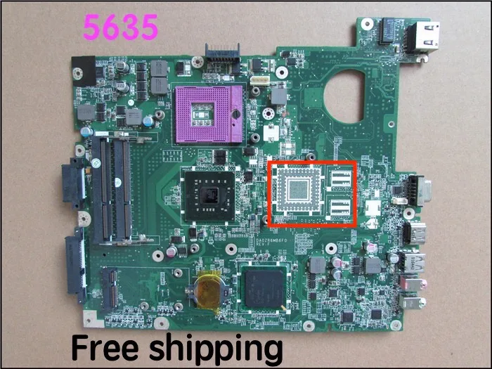 

Suitable For Acer 5635 Laptop Motherboard MB.EDV06.001 DA0ZR6MB6F0 Mainboard 100% tested fully work