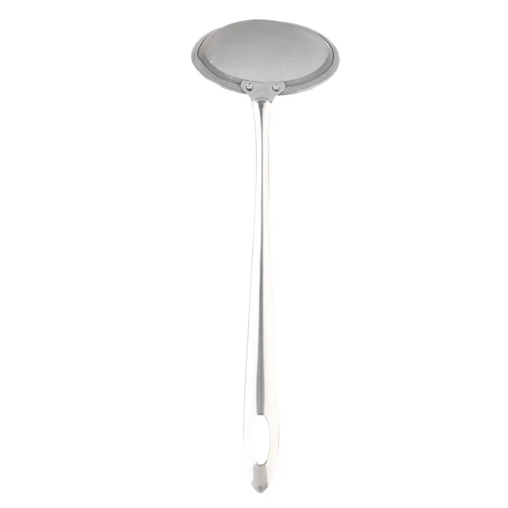 Colador de malla de acero inoxidable multifuncional para cocina, cuchara coladora para sopa, Espumador, accesorios de cocina