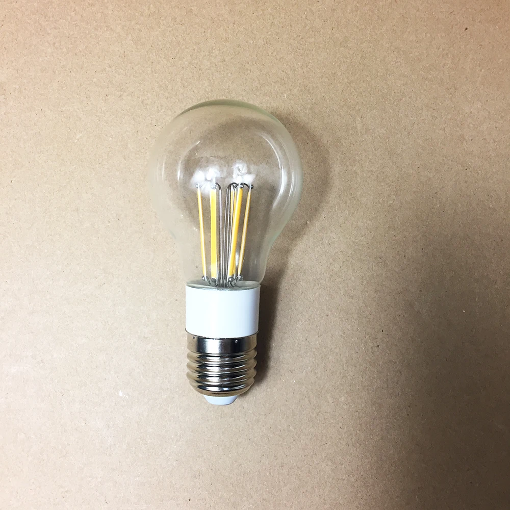 Low Voltage 12V AC DC 3000K E27 6W Filament Bulb Light Transparent Glass Medium Base Lamp for Marine Boat Battery Light