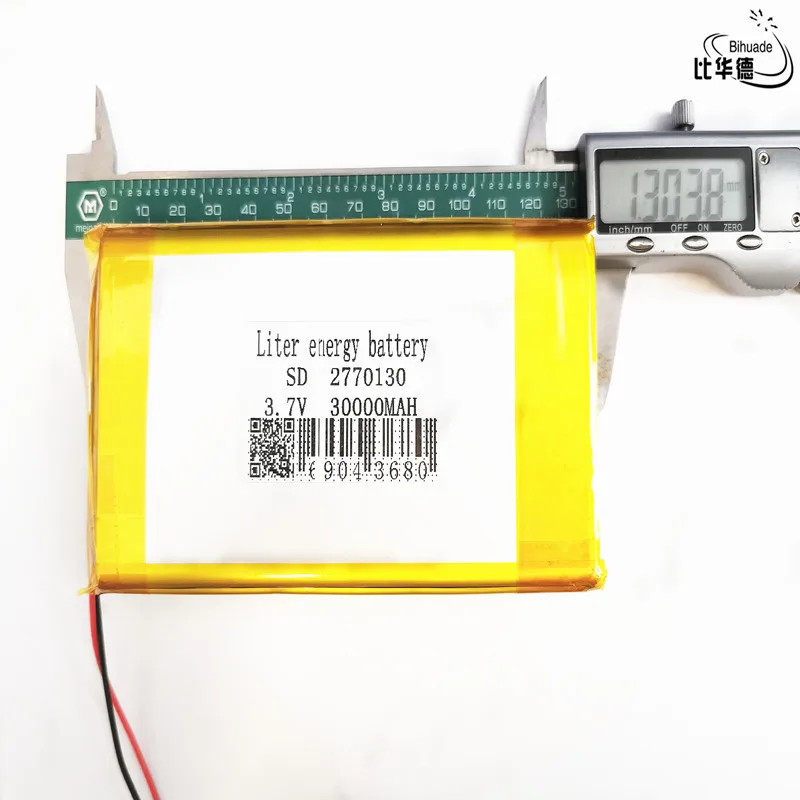 Liter energy battery For 3.7V,30000mAH 2770130 Polymer lithium ion / Li-ion battery for tablet pc 7 inch 8 inch 9inch