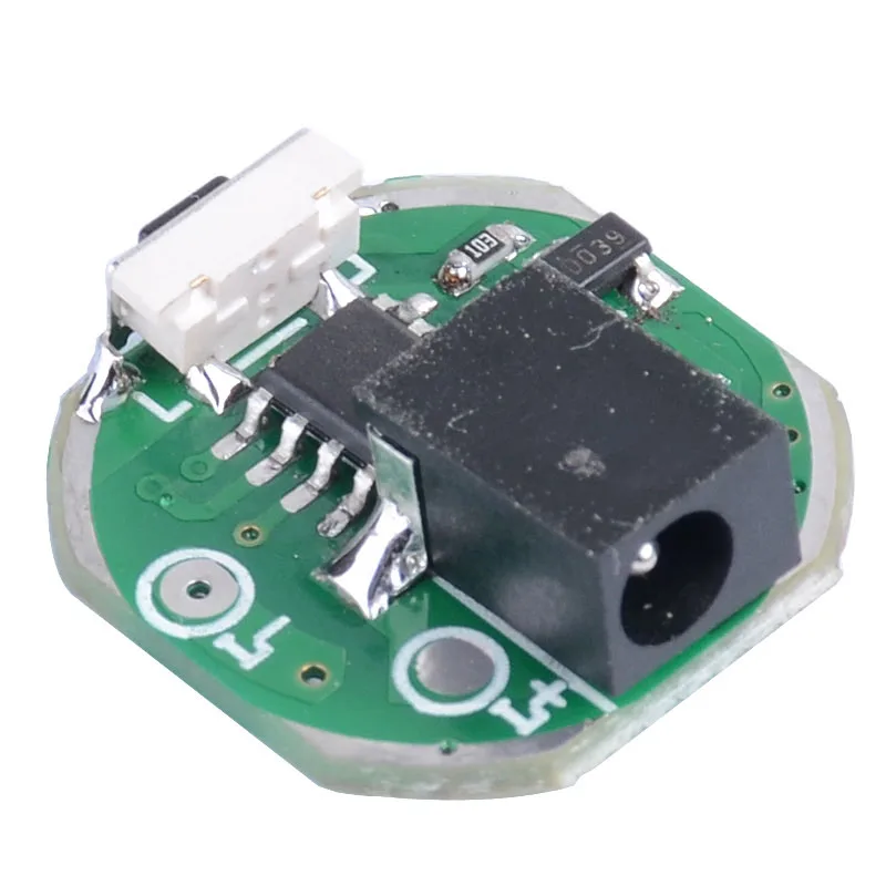 Double Light Source 2 Mode 5W LED Middle Side Press Switch With Charging Flashlight Driver Plate 20mm JYL-3020