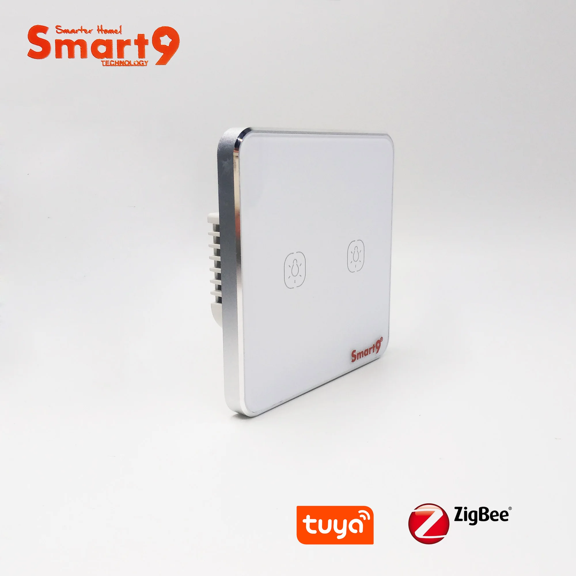 Smart9 ZigBee Wall Switch No Neutral Working with TuYa ZigBee Hub, Touch Button With Smart Life App Control, Powered by TuYa