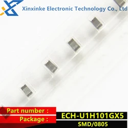 10PCS ECHU1H101GX5 Thin Film Capacitor 100pF 50VDC 2% 5% PPS FILM 0805 ECH-U1H101JX5 CBB Polyester Capacitor New Original