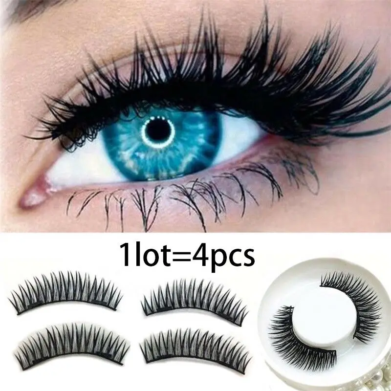 2 Pairs 3D Magnetic Eyelashes Natural Long Thick Full Strip Fake Lashes Reusable Women Makeup False Magnet Eyelash Extension