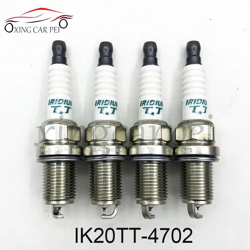 4pcs Dual Iridium TT Spark Plug IK16TT 4701 IK20TT 4702 IKH16TT 4703 IKH20TT 4704 IXEH20TT IXEH22TT 4712 for Honda Nissan Mazda