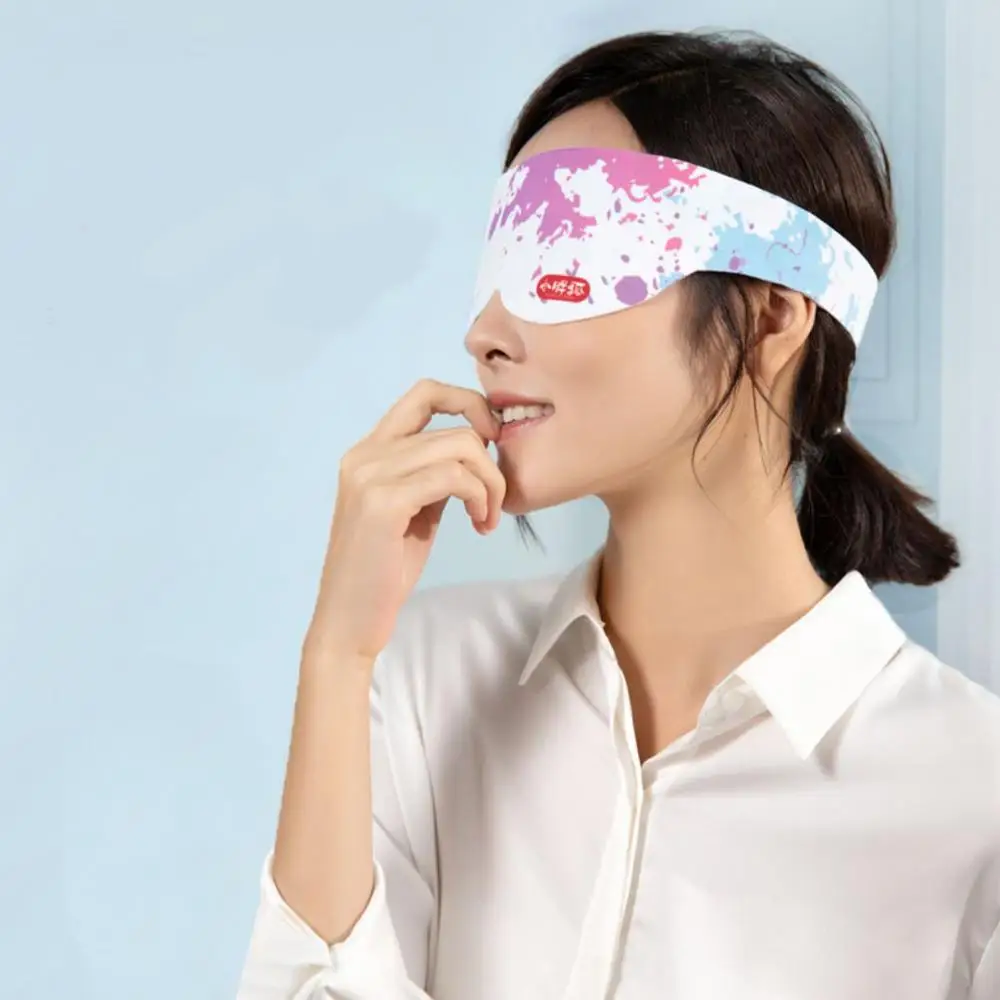 SzBlaZe 가열 된 아이 마스크 Graphene Thin Shading Sleep Mask 조정 가능한 온도 따뜻한 마사지 For Eye Puffiness Dry Eye