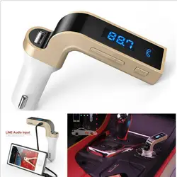 1pc Car Kit Bluetooth Handsfree FM Transmitter Cigarette Lighter Type Radio MP3 Player USB Charger Auto Automobile Accessory 12V