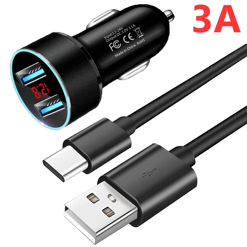 

Car Charger Fast Charge Type C USB Phone Charging Cable For Xiaomi Mix 4 3 11 10 10T Pro Ultra Redmi Note 10 9 8 Pro Car Charger