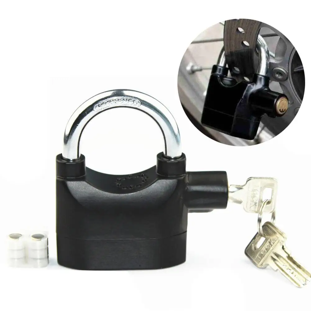 Security Motorbike Anti Theft Alarm Lock Warehouse Door Lock Bicycle Motorcycle Disc Brake Lock 110 Decibel Alarm IP65