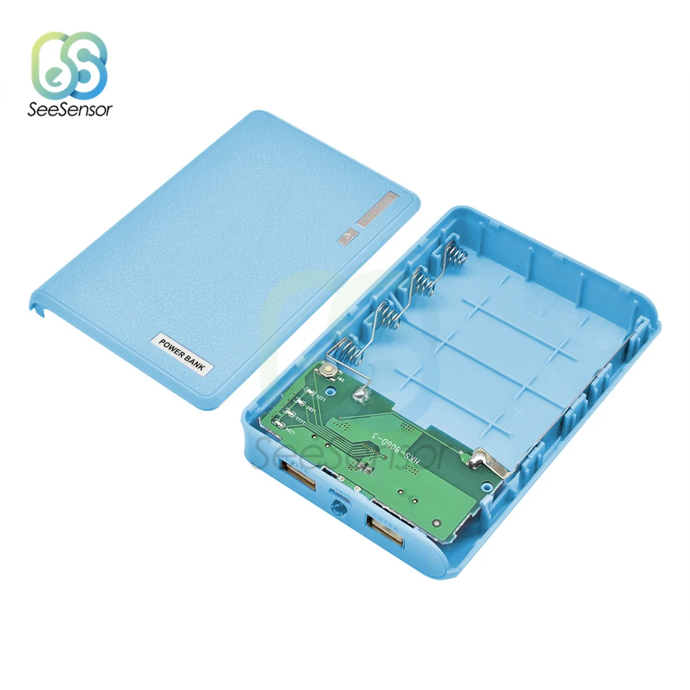 DC 5V Dual USB 4X 18650 Power Bank Battery Box caricabatterie per cellulare custodia fai da te per iPhone per Smart Phone