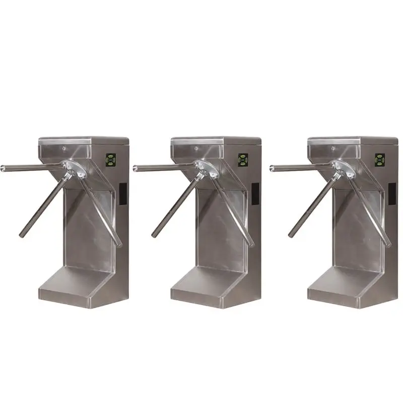 KINJOIN Vertical Waist High Tripod Turnstile /Construction Engineer Management Access Control SystemTurnstile Atuo Gate