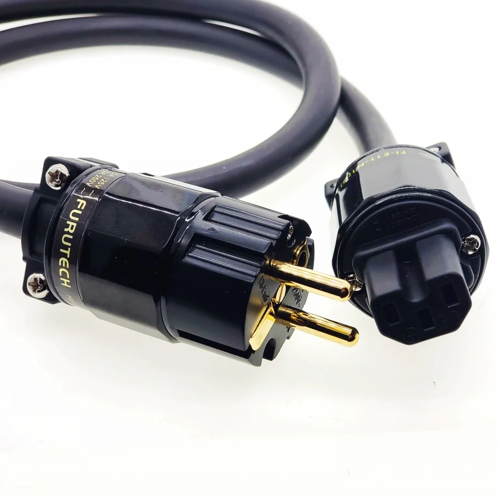 

HIFI Schuko furutech silver plated fp-314ag amplifier AC EU power cable Mains fi-11-n1 plug