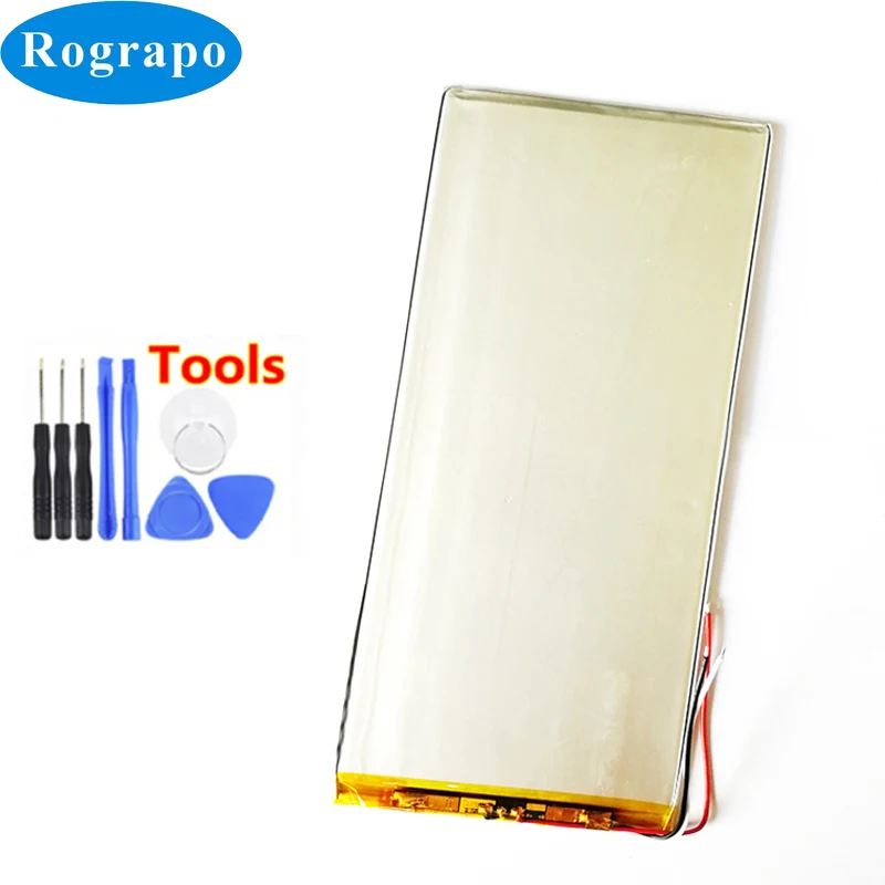 3.7V 4000mah Lithium Polymer 3766125 4066125 Battery For Tablet PC 3565125 V811 812 E708Q1 Accumulator 3-wires +Tools