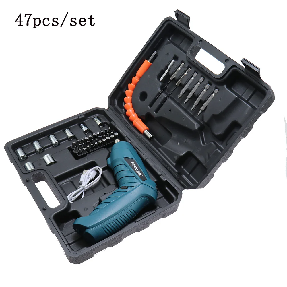 Portable Multifunctional Mini Electric Screwdriver Set 3.6V  Automatic Torque  Handheld Drill Cordless Power Tools USB Charging