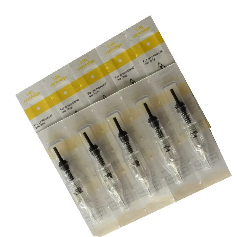 Disposable Tattoo Cartridge Needles R RS  Sterile Permanent Makeup Eyebrow Lip Eyeliner Microblading Needle Tips For PMU Pen
