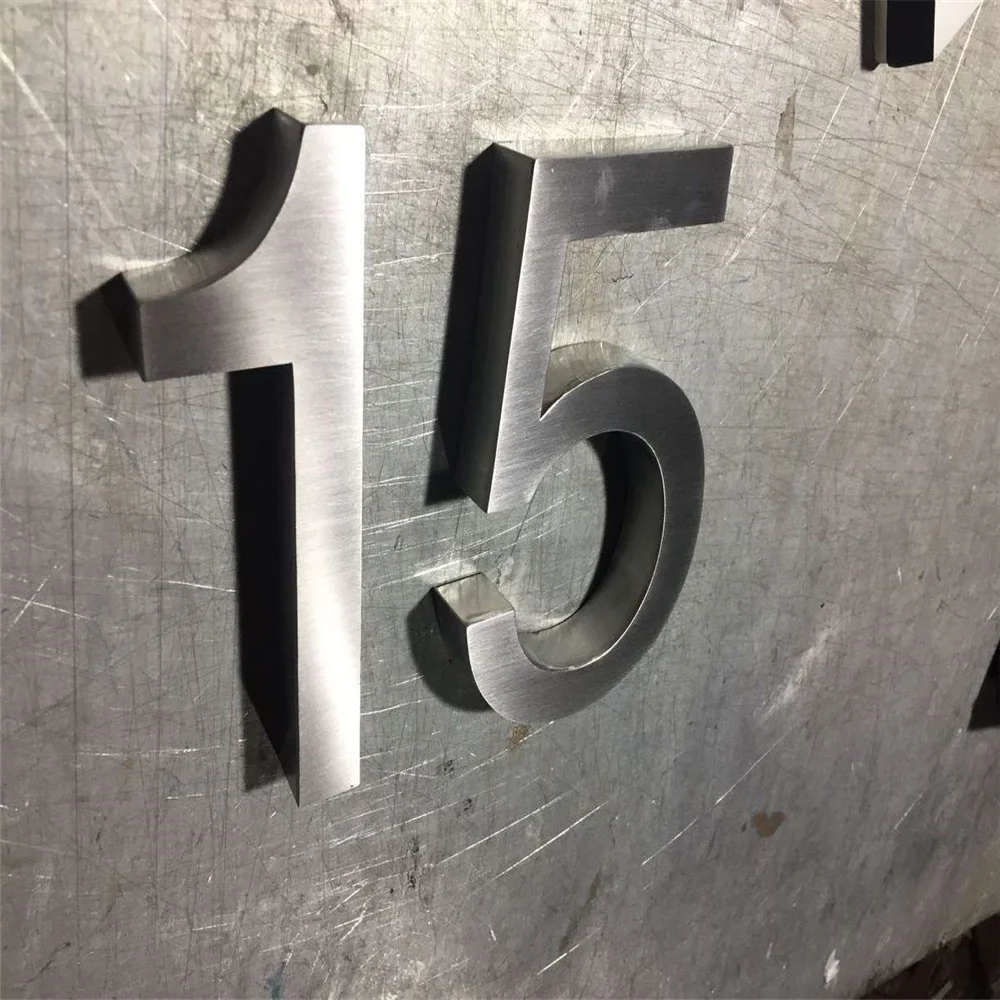 20Cm Hoge Outdoor Rvs Huis Digitale, Buiten Gebruik 8 Inch Hoge Home Nummers/Doorplate