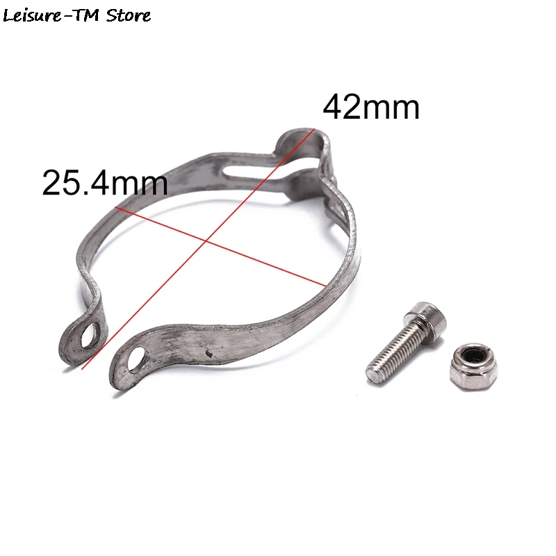 25.4/28.6/31.8/34.9mm Stainless Steel Vintage Bicycle Brake Cable Clamp Bike Disc Brake Shifter Tube Clamp Stop Line Organizer